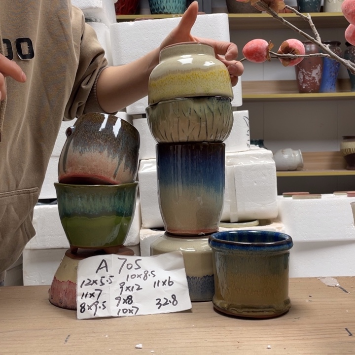 粗陶多肉花盆微瑕705