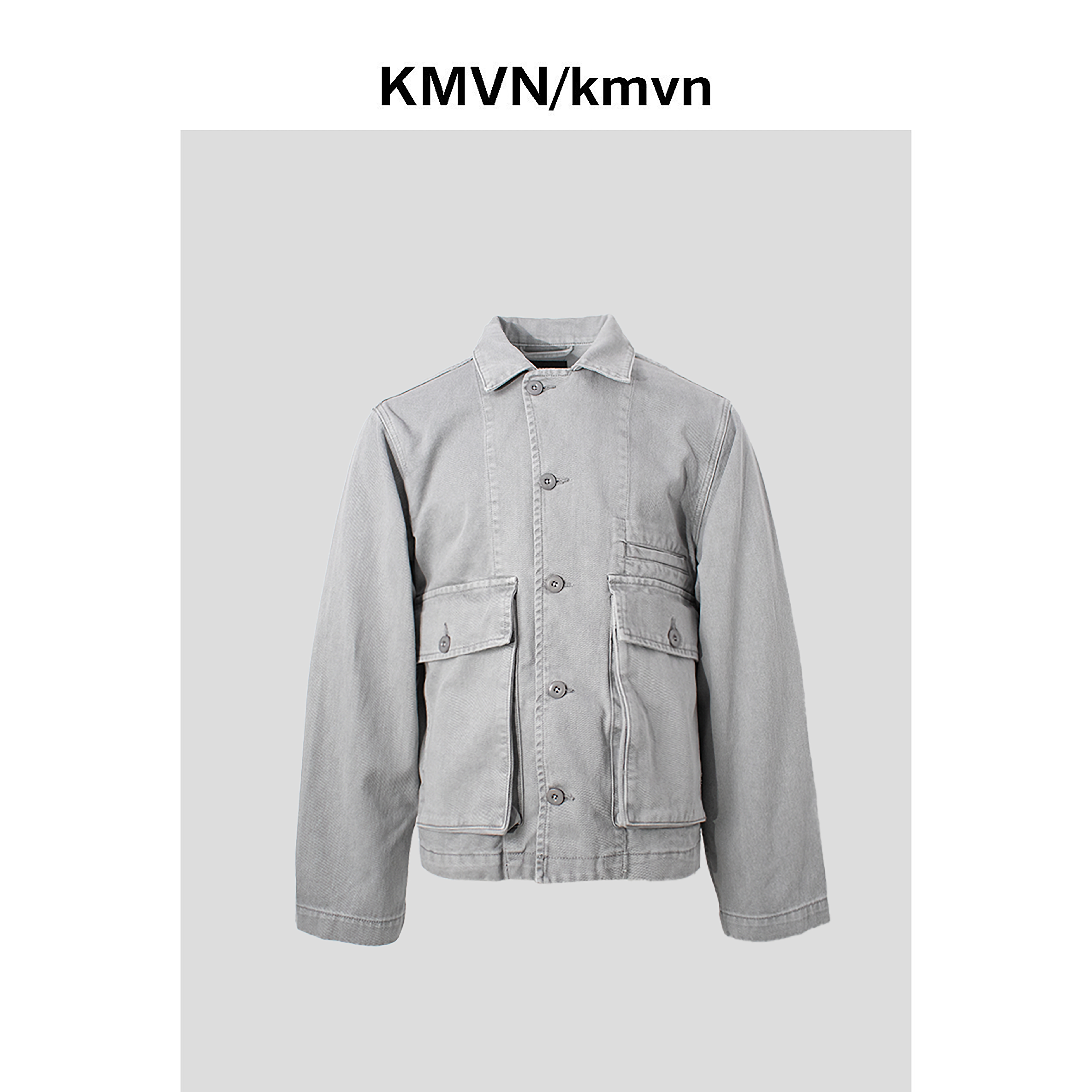 kmvn/kmvn【珩霄】25秋季男女同款巴恩风法式松弛口袋工装牛仔外套
