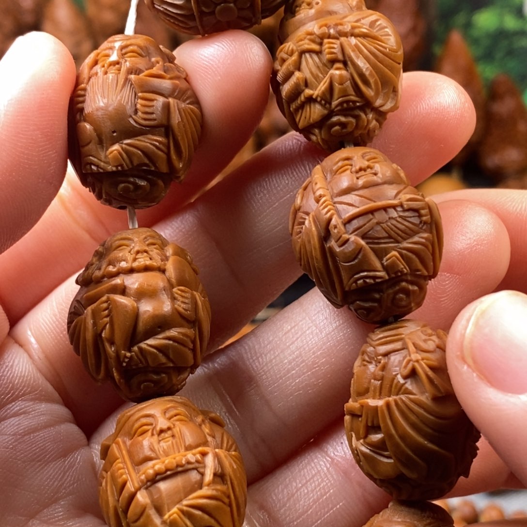 橄榄核手串/手链1.8铁核 刀铲八仙贺寿手串