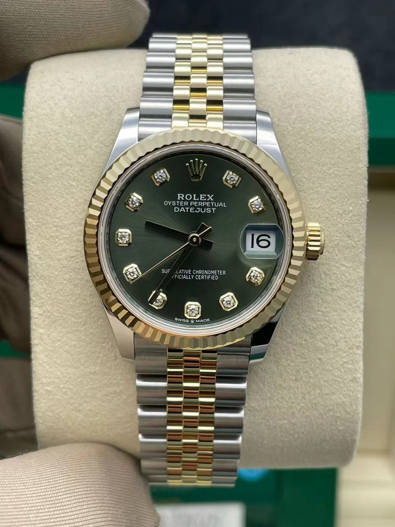 未使用 Rolex/劳力士 杜师傅/自动机械女/绿钻