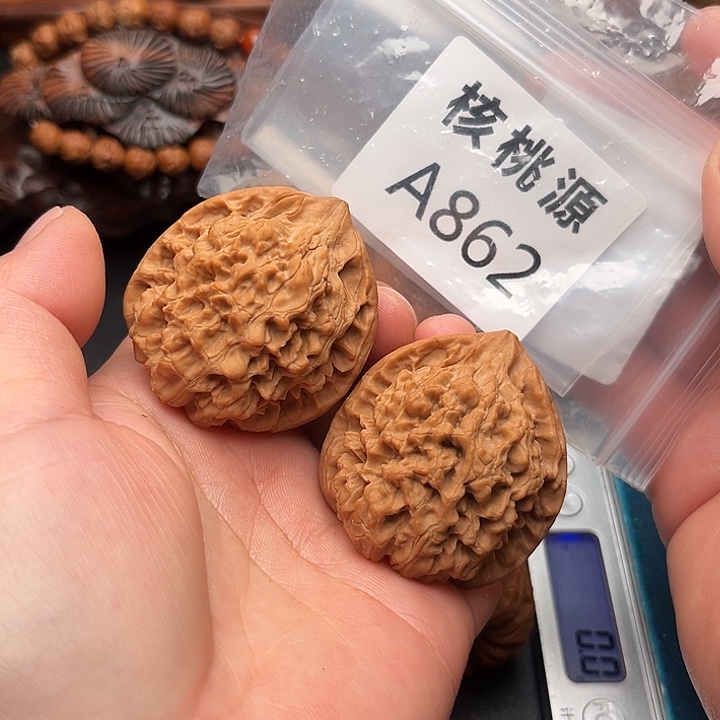 文玩核桃吊坠官帽43