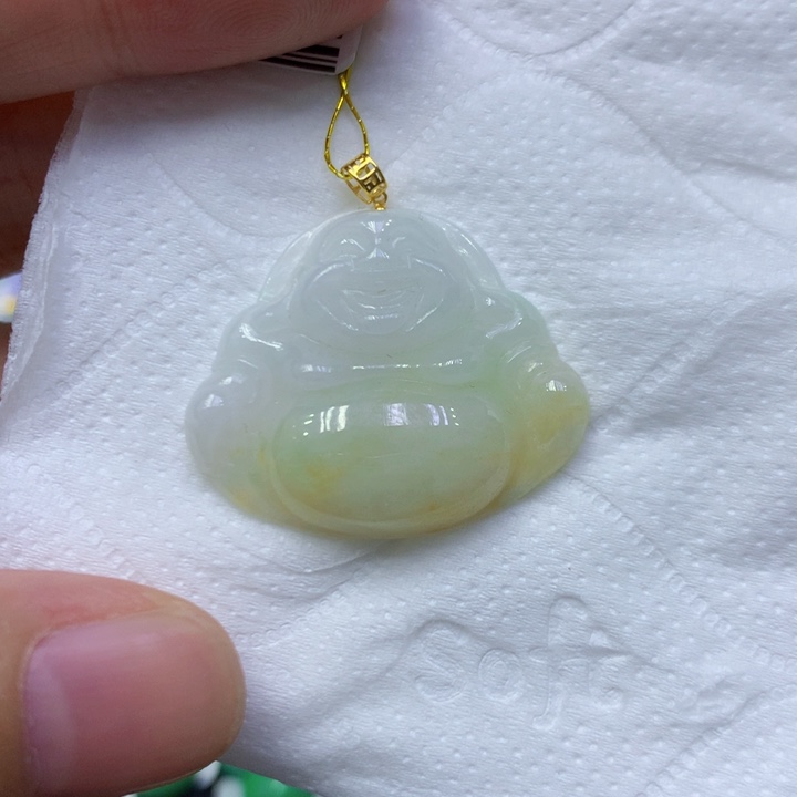颈饰18K金镶嵌翡翠