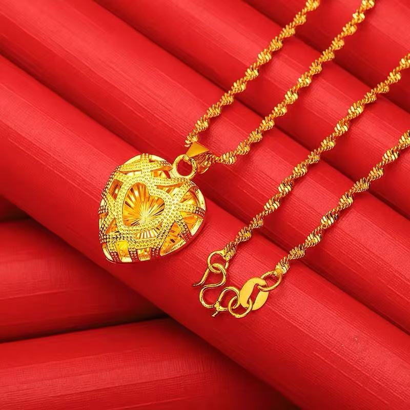 【伊一严选】足金999吊坠百搭时尚爱心吊坠【证书+礼盒】