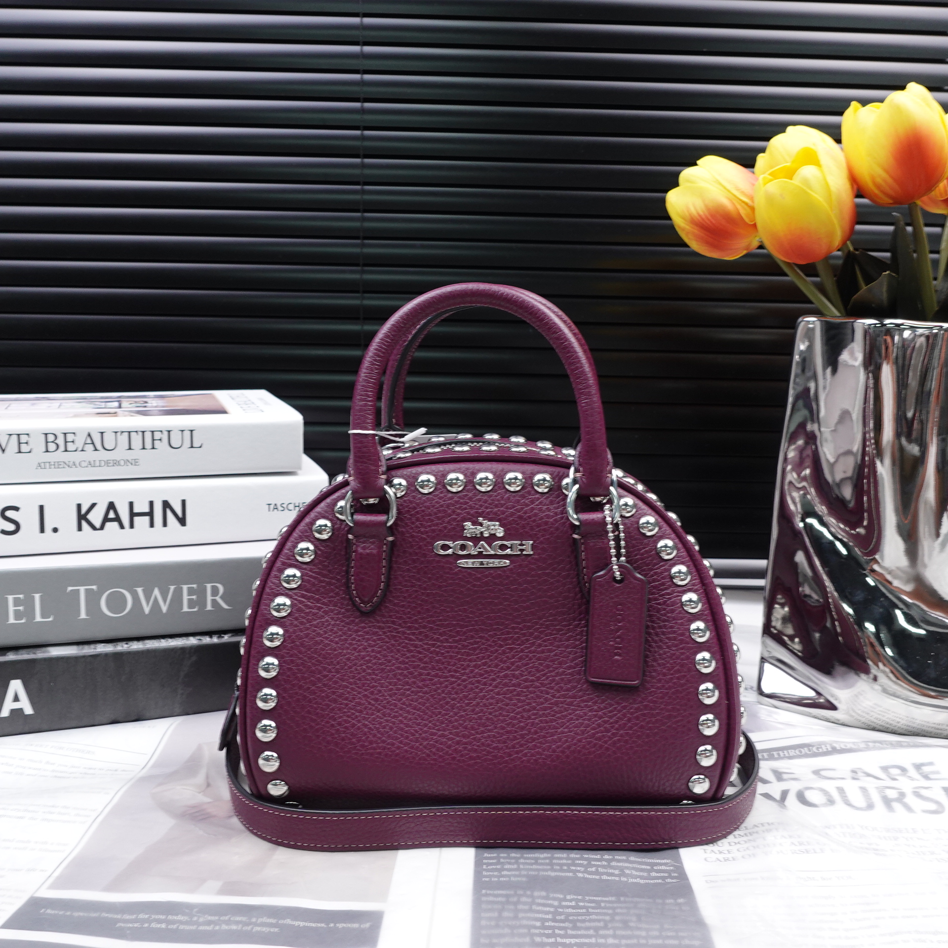 95新 COACH/蔻驰 单肩包/T10240425