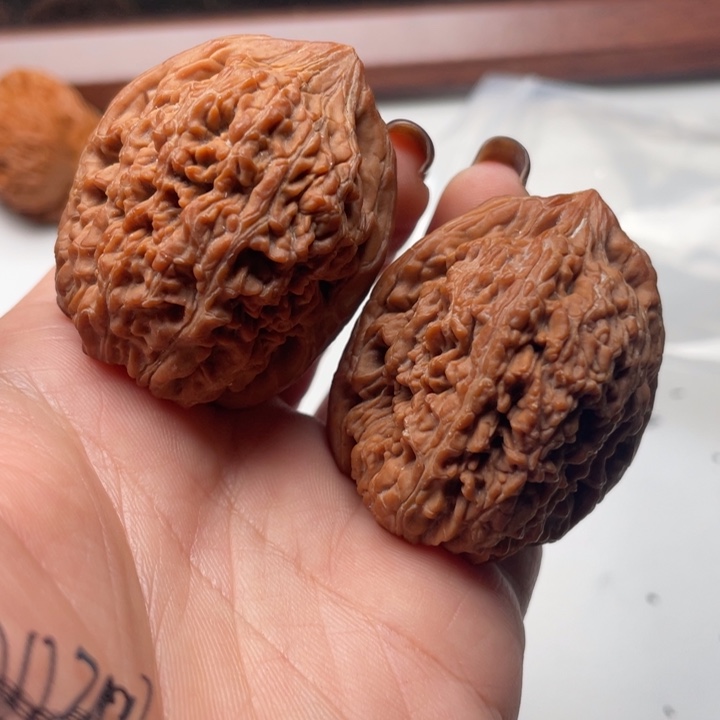 六***言文玩核桃把件大蒜头