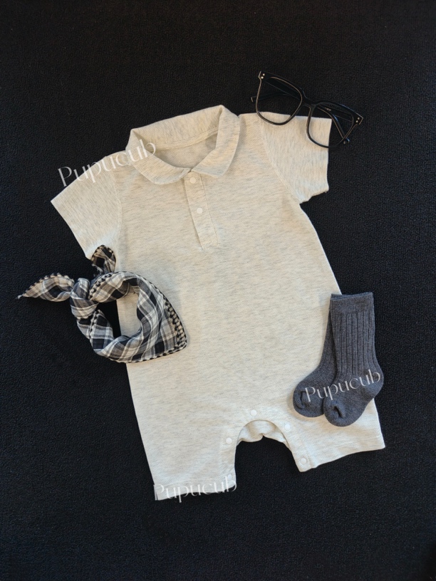 Pupucub！coolmax干得快不粘身宝宝夏季爬服男宝婴儿女宝外出服