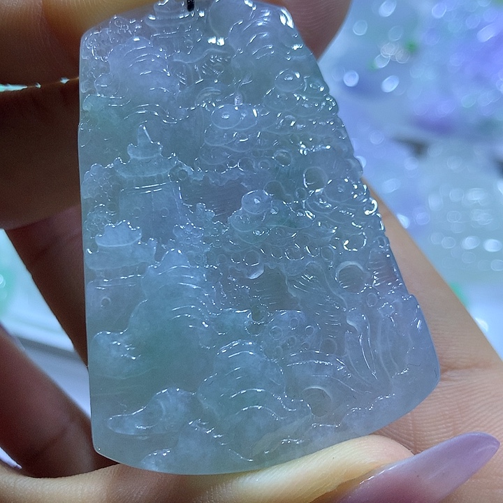 翡翠未镶嵌颈饰天然翡翠A货吊坠