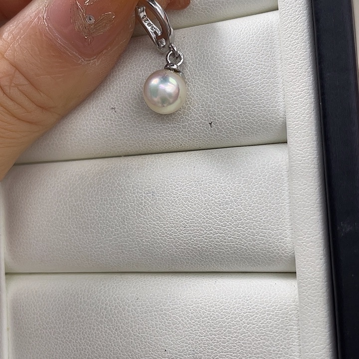 海水珍珠吊坠(不含链)银S925镶嵌