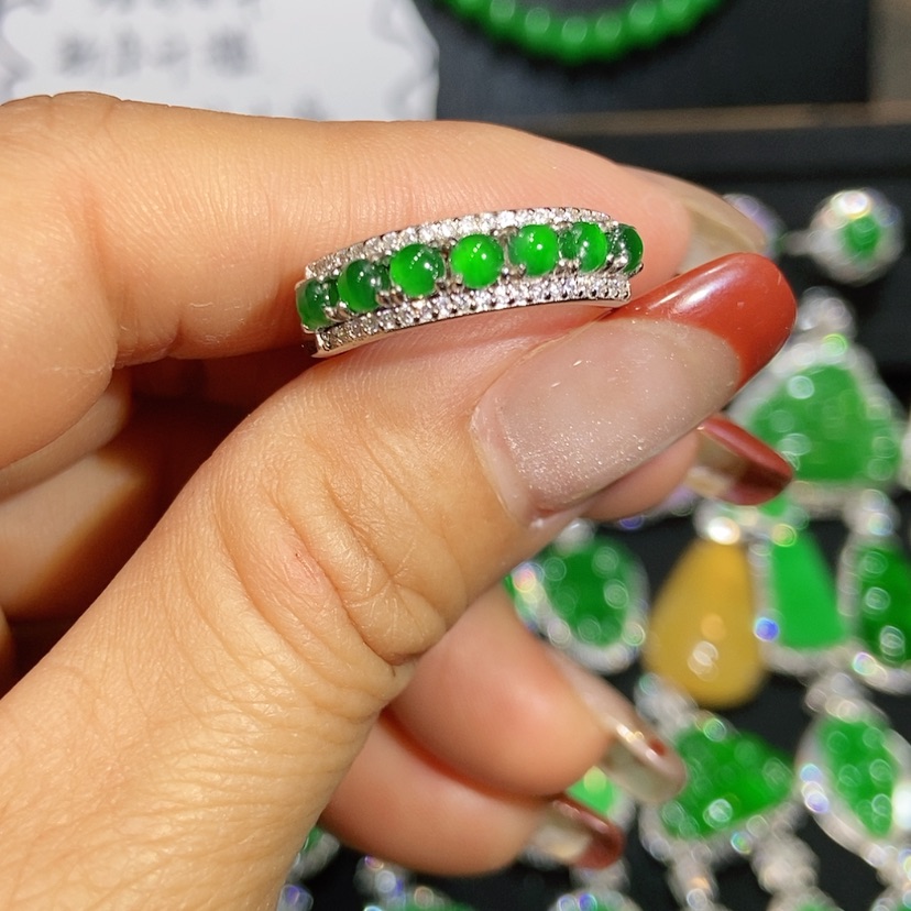 【闪购商品】翡翠戒指未镶嵌天然翡翠