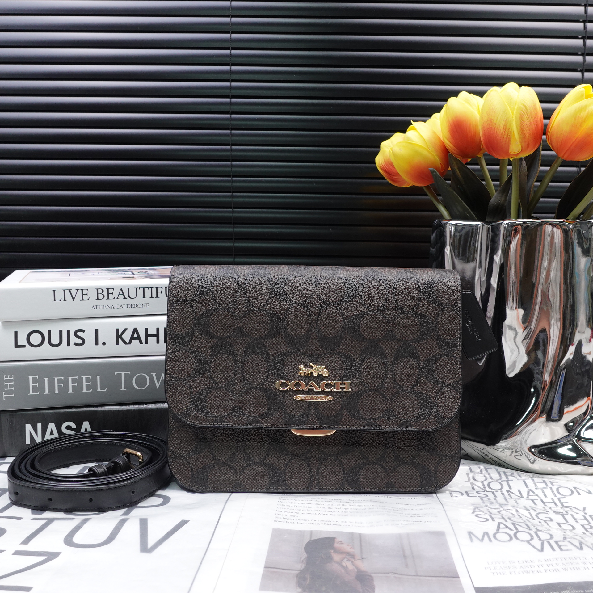 95新 COACH/蔻驰 单肩包/T10245486