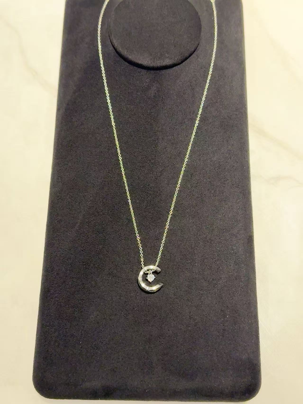 合金合成锆石项链 LILI CH05-67《水冰月》项链