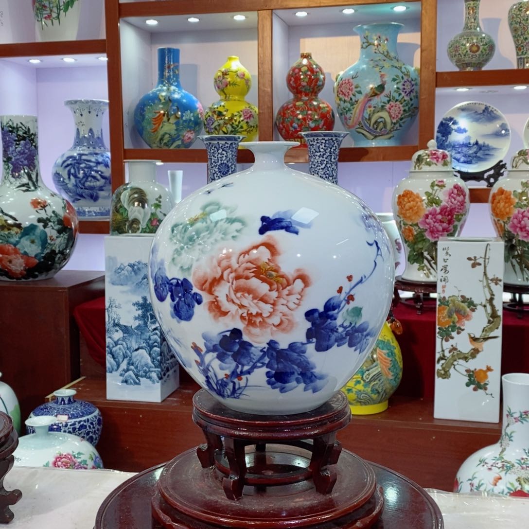 瓶景德镇陶瓷手绘