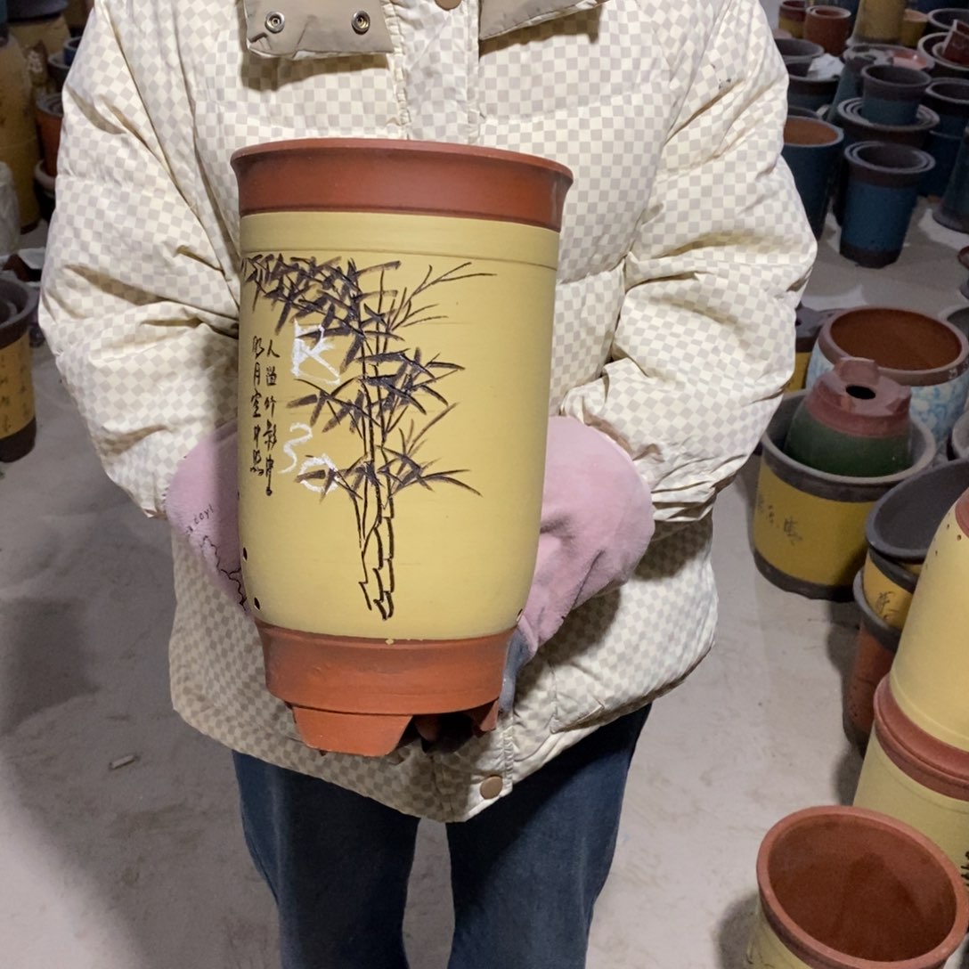 紫砂花盆紫砂花盆