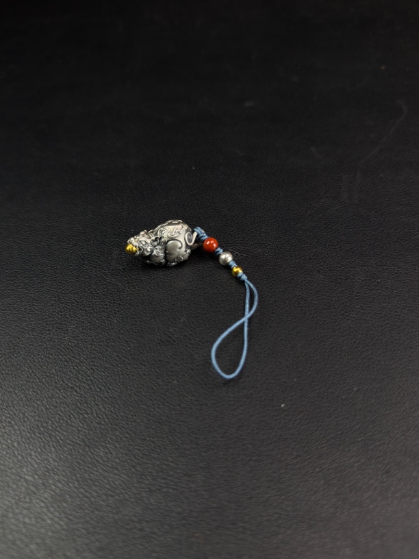 925银银制品 【玉道天承·老高专属】s925吐宝鼠挂件