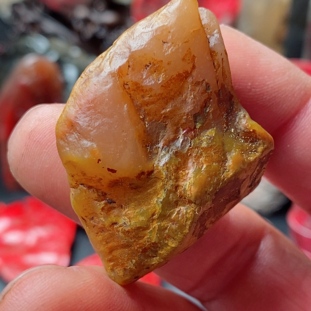 昌化鸡血石昌化田黄毛料