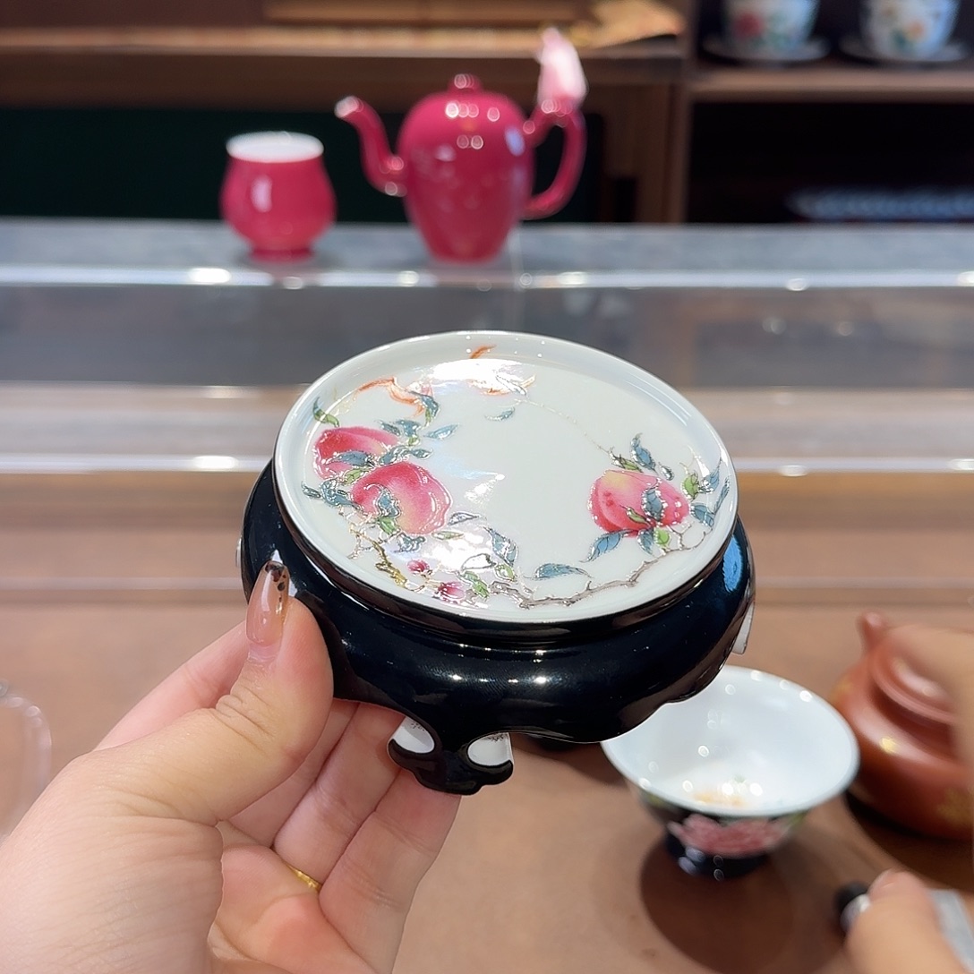 珐琅彩主人杯茶具茶具套装
