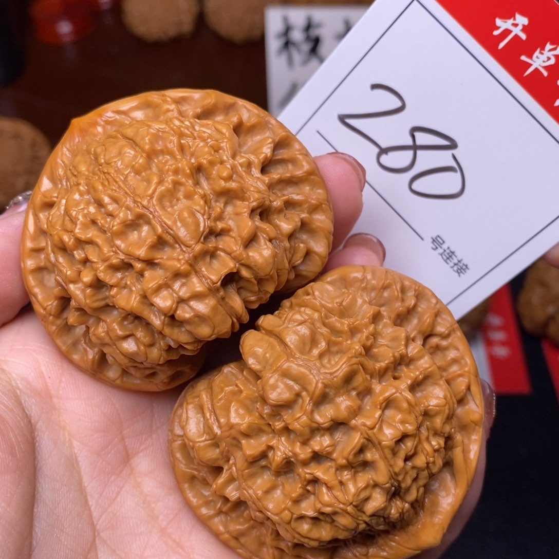 文玩核桃把件280官帽5.4