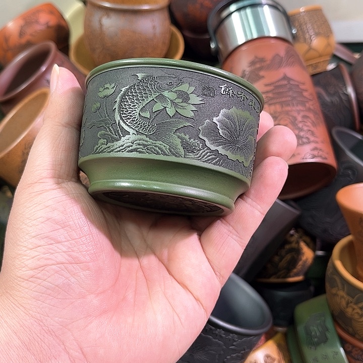茶杯紫砂全手工紫砂主人杯