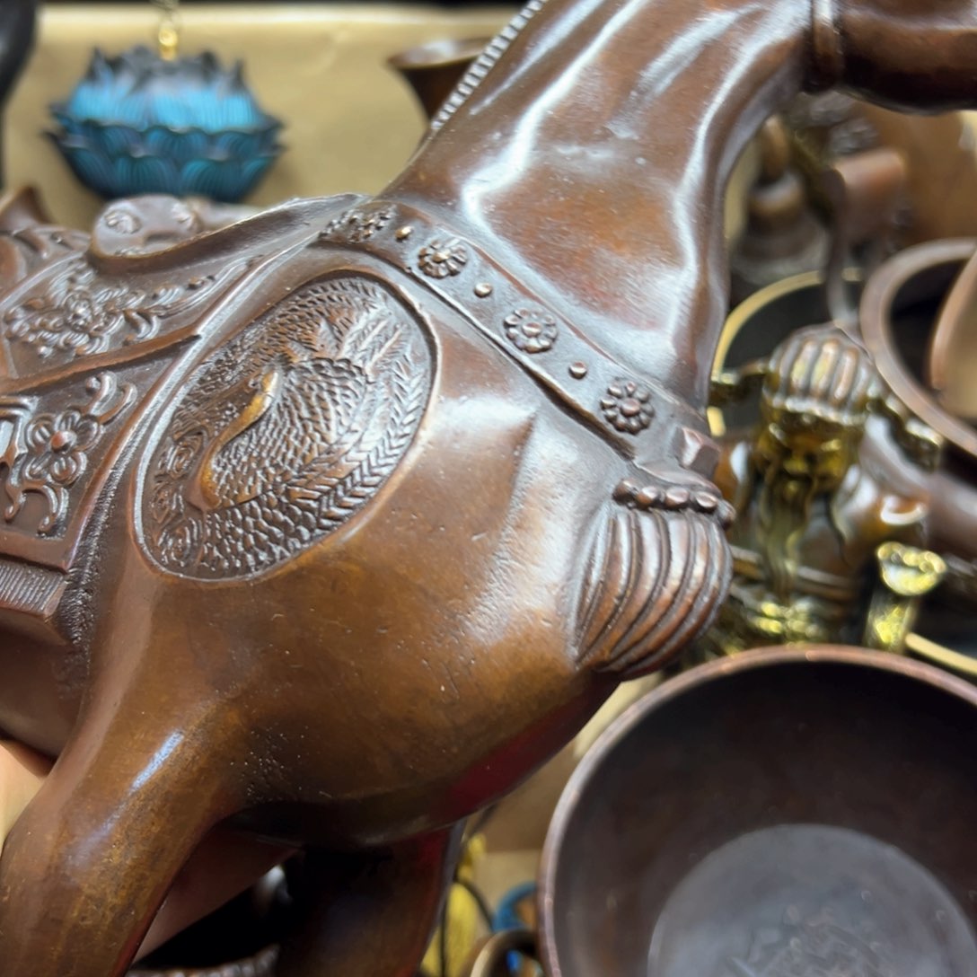 铜摆件欢迎欢迎你