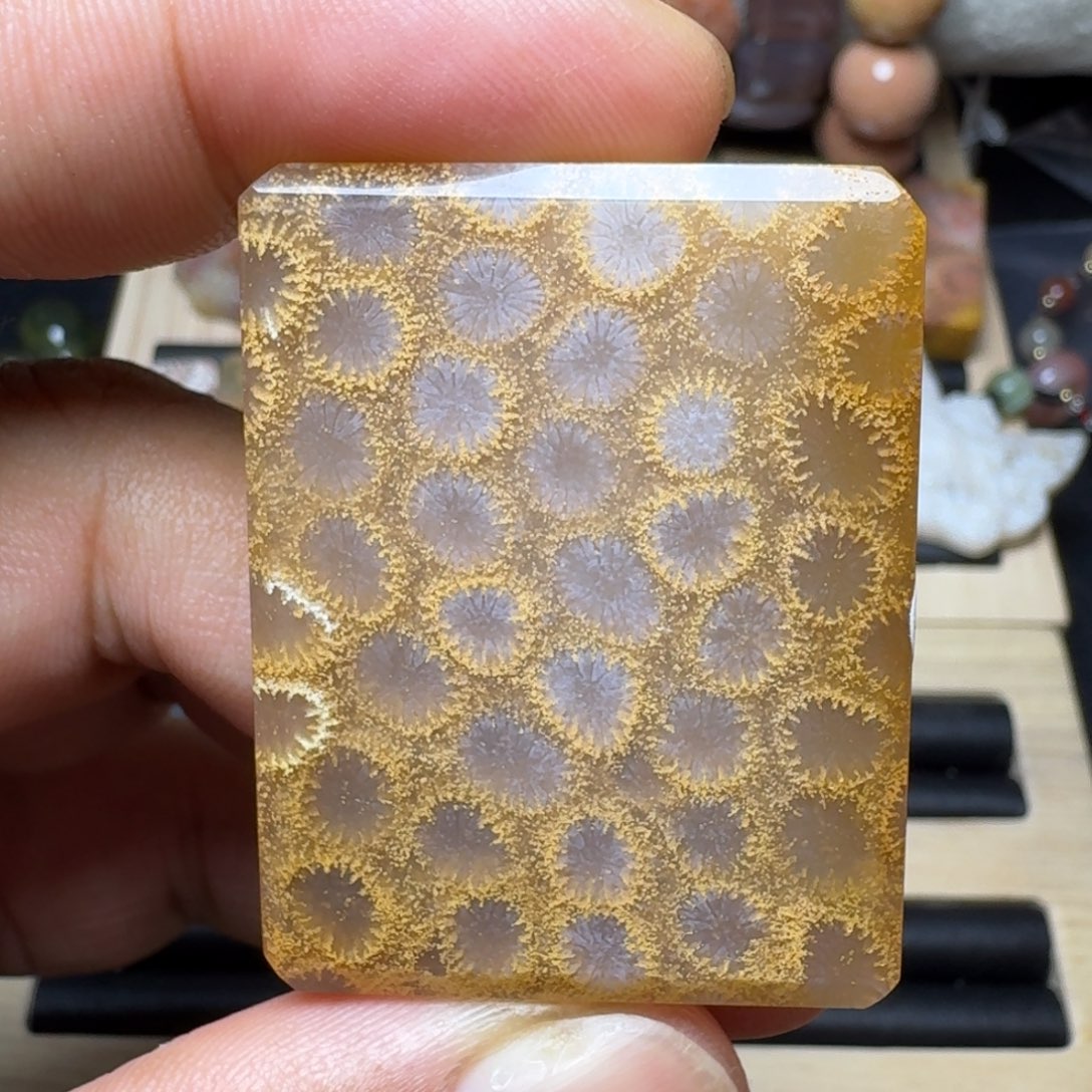 硅化玉未镶嵌纯天然色有机玉石保真色