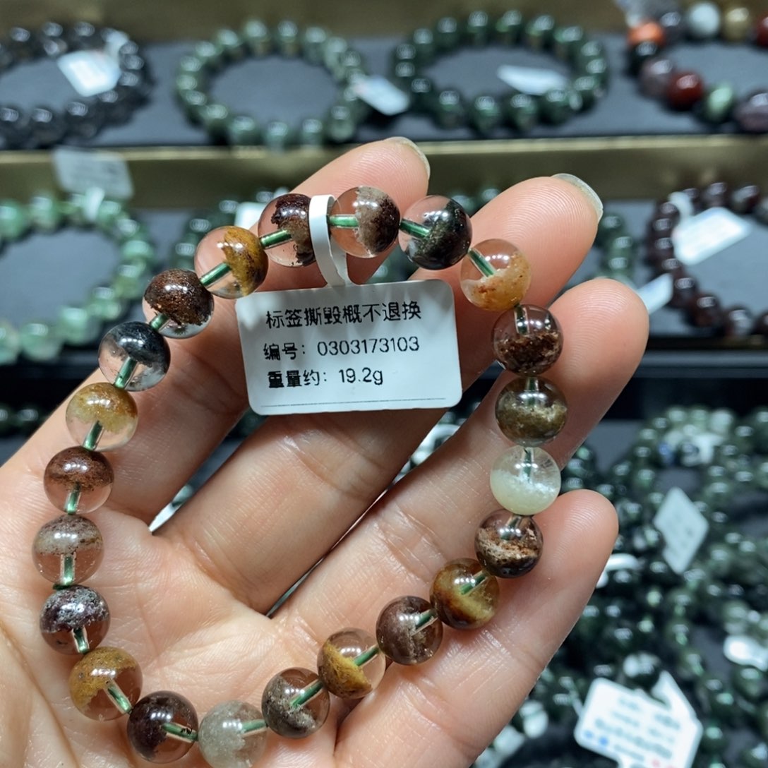 水晶手链未镶嵌四季幽灵单圈手链