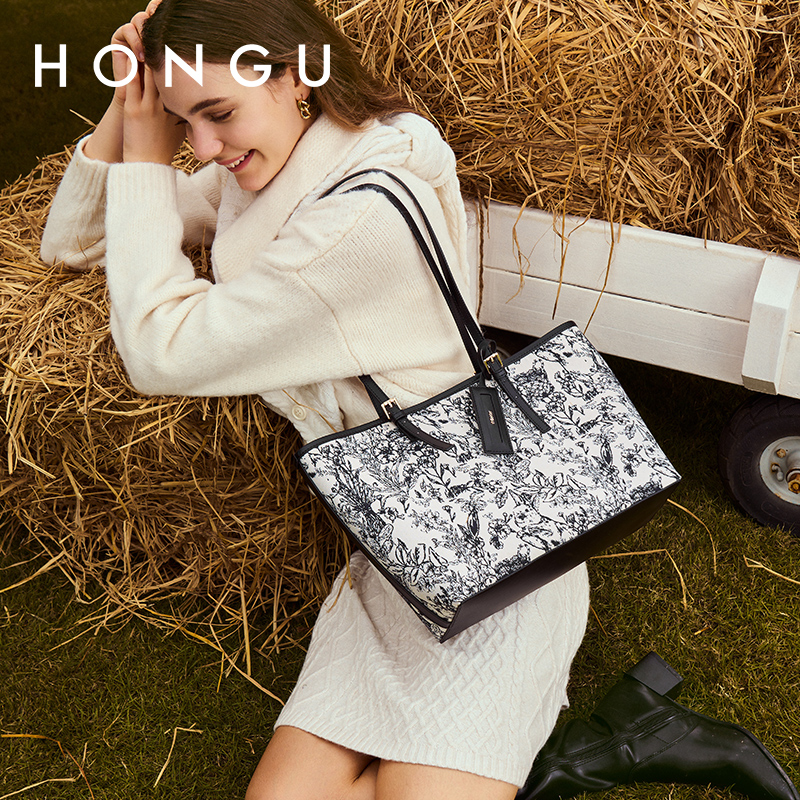 HONGU/红谷女包手提包单肩包大容量托特包