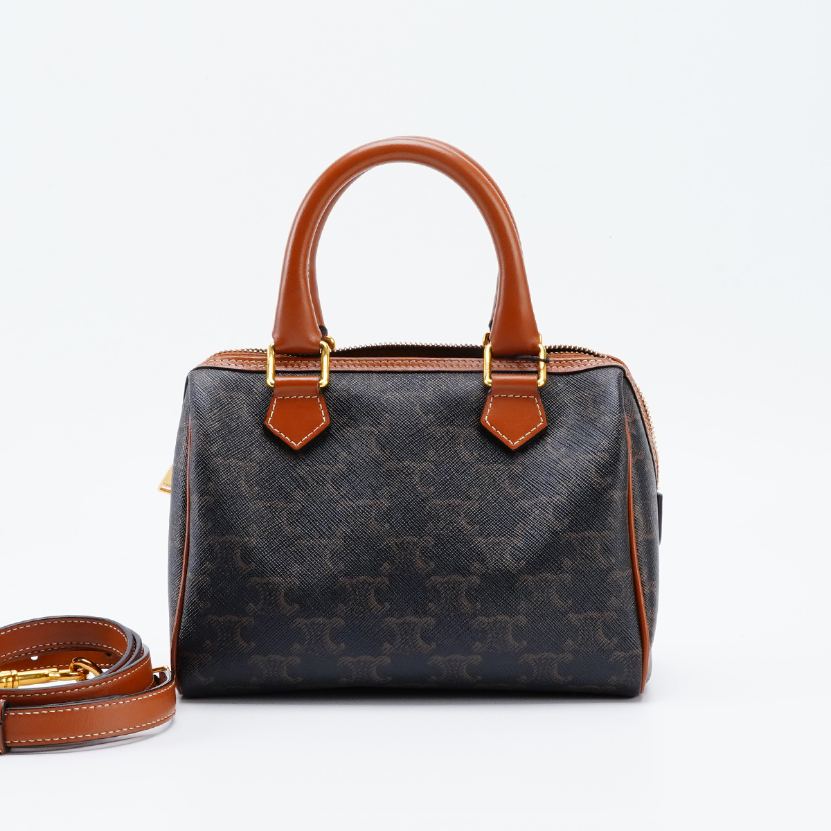 95新 Celine/思琳 单肩Triomphe凯旋门波士顿小号/BG22013875