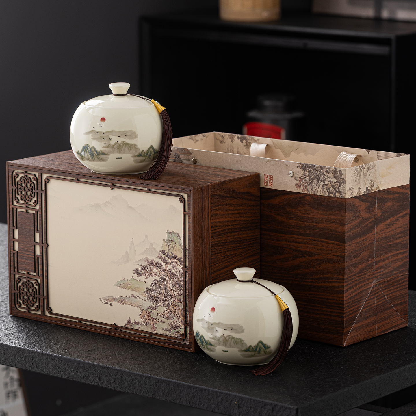 【锦绣山川】茉莉花茶飘雪新茶浓香型茉莉花茶叶明前头采绿茶