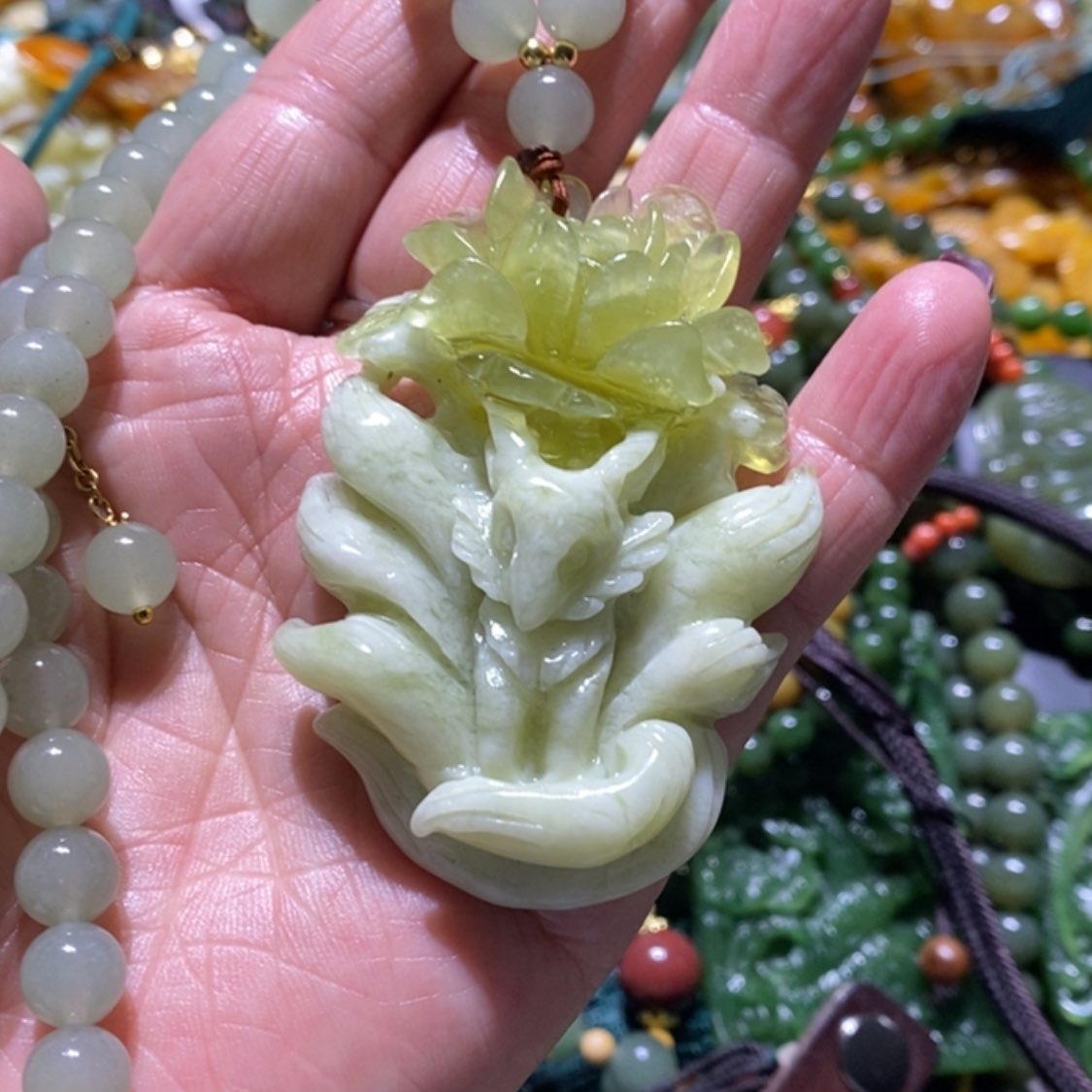 【闪购商品】岫玉毛衣链未镶嵌