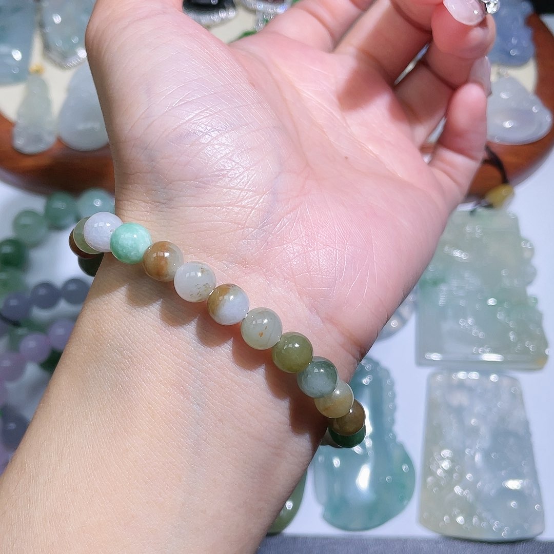 翡翠手串未镶嵌多宝