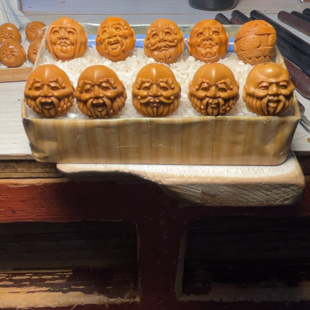 橄榄核手串/手链2.0加铁核双面须派十八罗汉