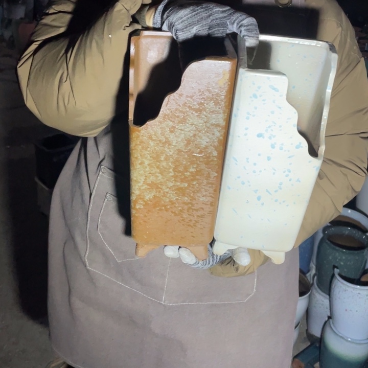 花盆紫砂口11高27瑕疵瑕疵