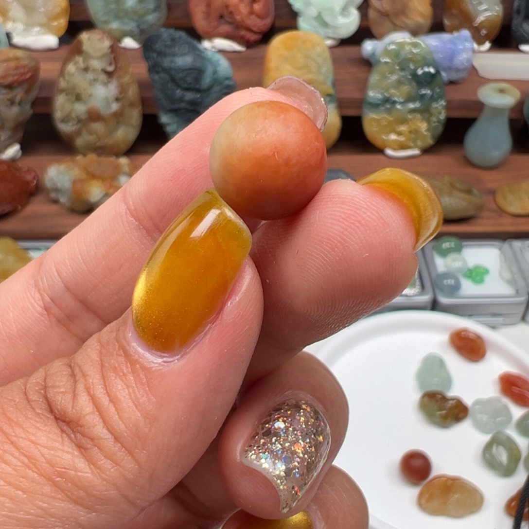 翡翠散珠翡翠单珠