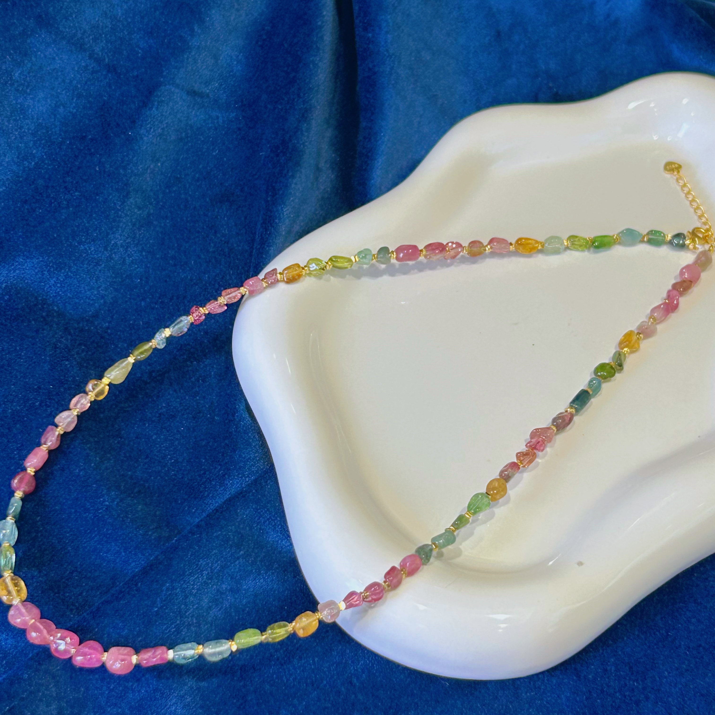 天然碧玺项链-BX087