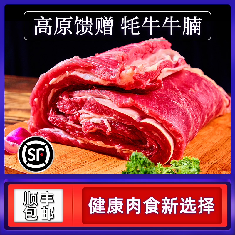 【马佳肴】牦牛牛腩整块  青藏雪域牦牛肉 1kg*1/2袋