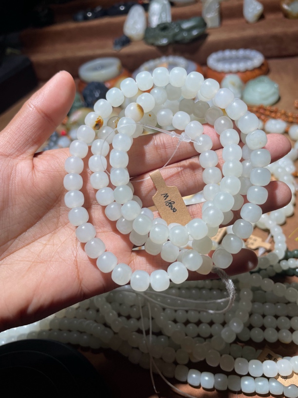 和田玉卡8老型手串