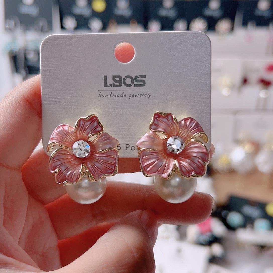 F***。锆石纯铜合金耳环