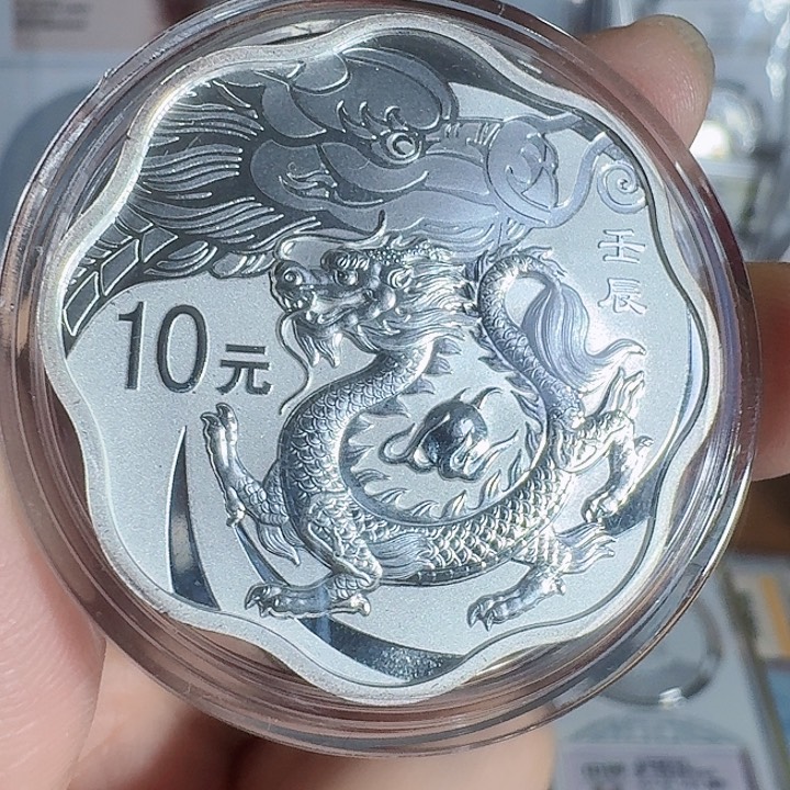 纯银2012年龙梅花纯银保真