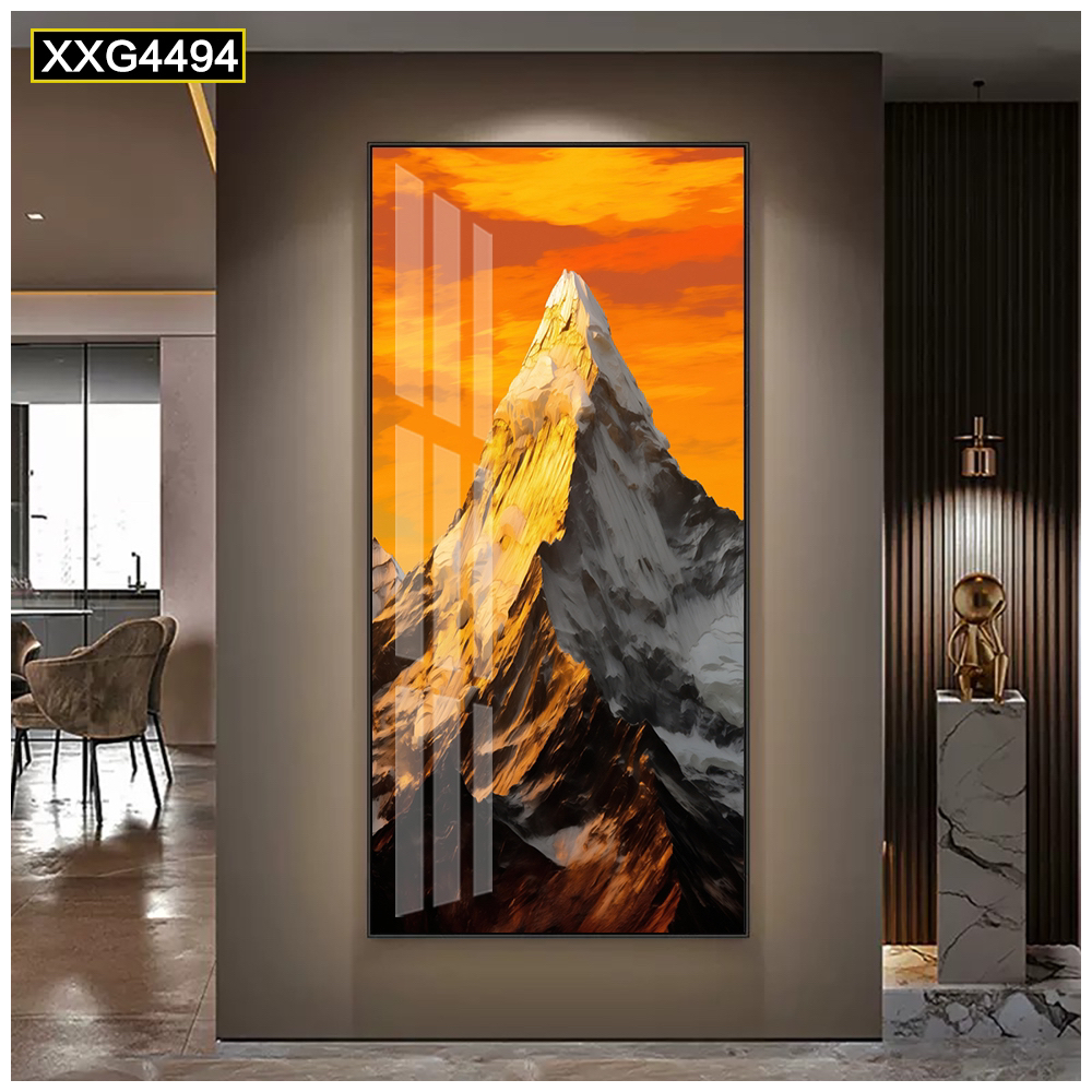 （新疆包邮)XG17日照金山玄关装饰画走廊过道挂画沙发落地