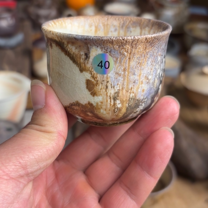 杯刀*歪【瓷与故事】40#柴烧主人杯