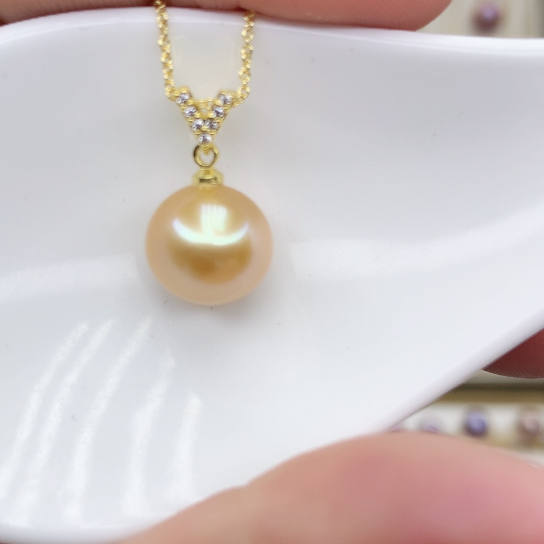 淡水珍珠吊坠(赠链)合金