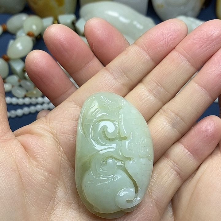 和田玉未镶嵌吊坠(不含链)