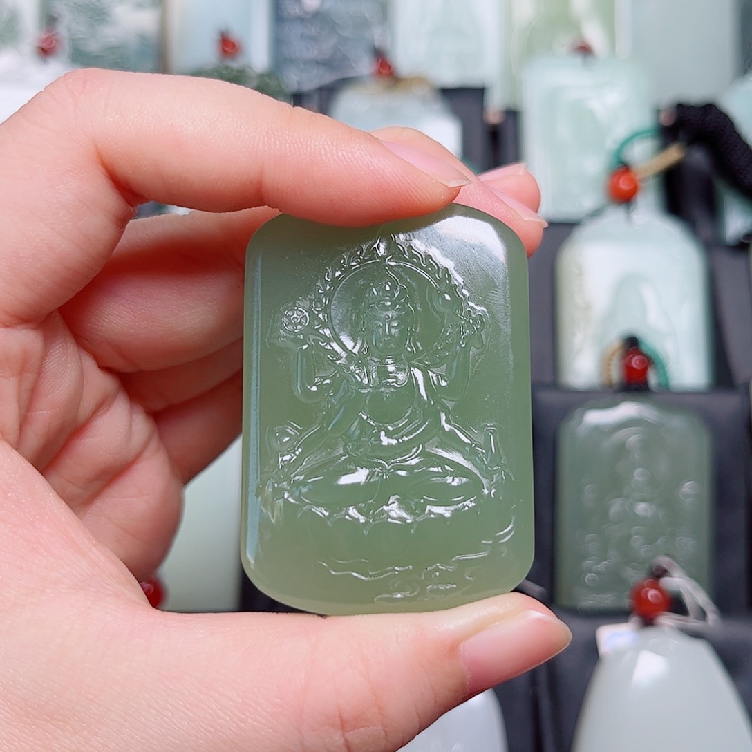 和田玉未镶嵌挂件