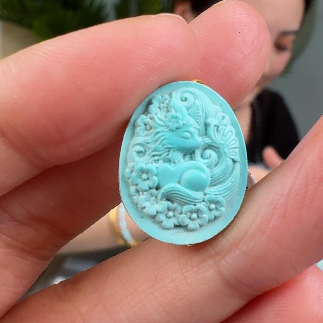 绿松石珠宝奇石未镶嵌