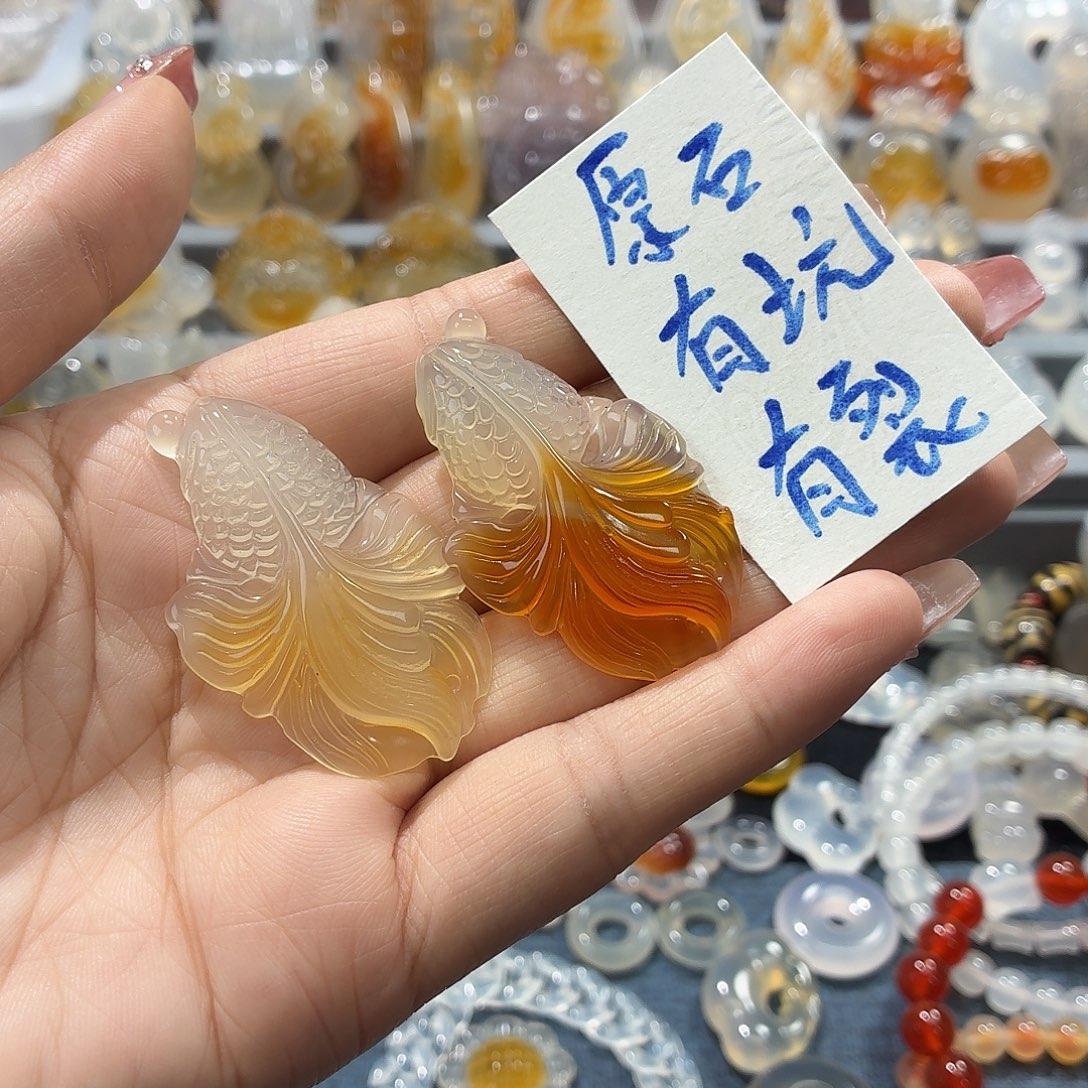 玛瑙/玉髓未镶嵌吊坠(不含链)