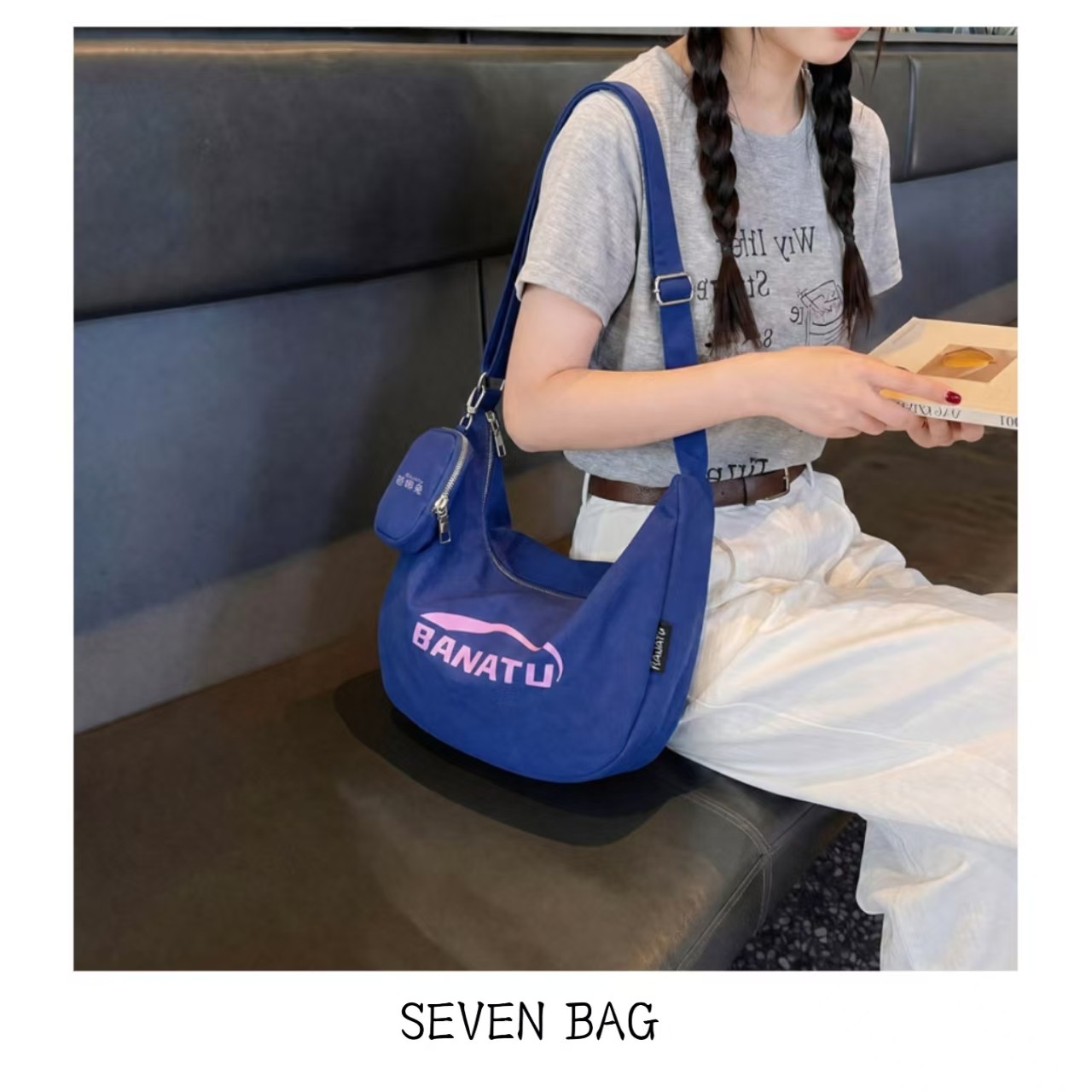 SEVEN BAG 韩系慵懒风饺子包2026款款潮酷百搭单肩斜挎包