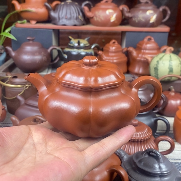 茶壶紫砂葵仿古130-300cc原矿赵庄朱泥特价
