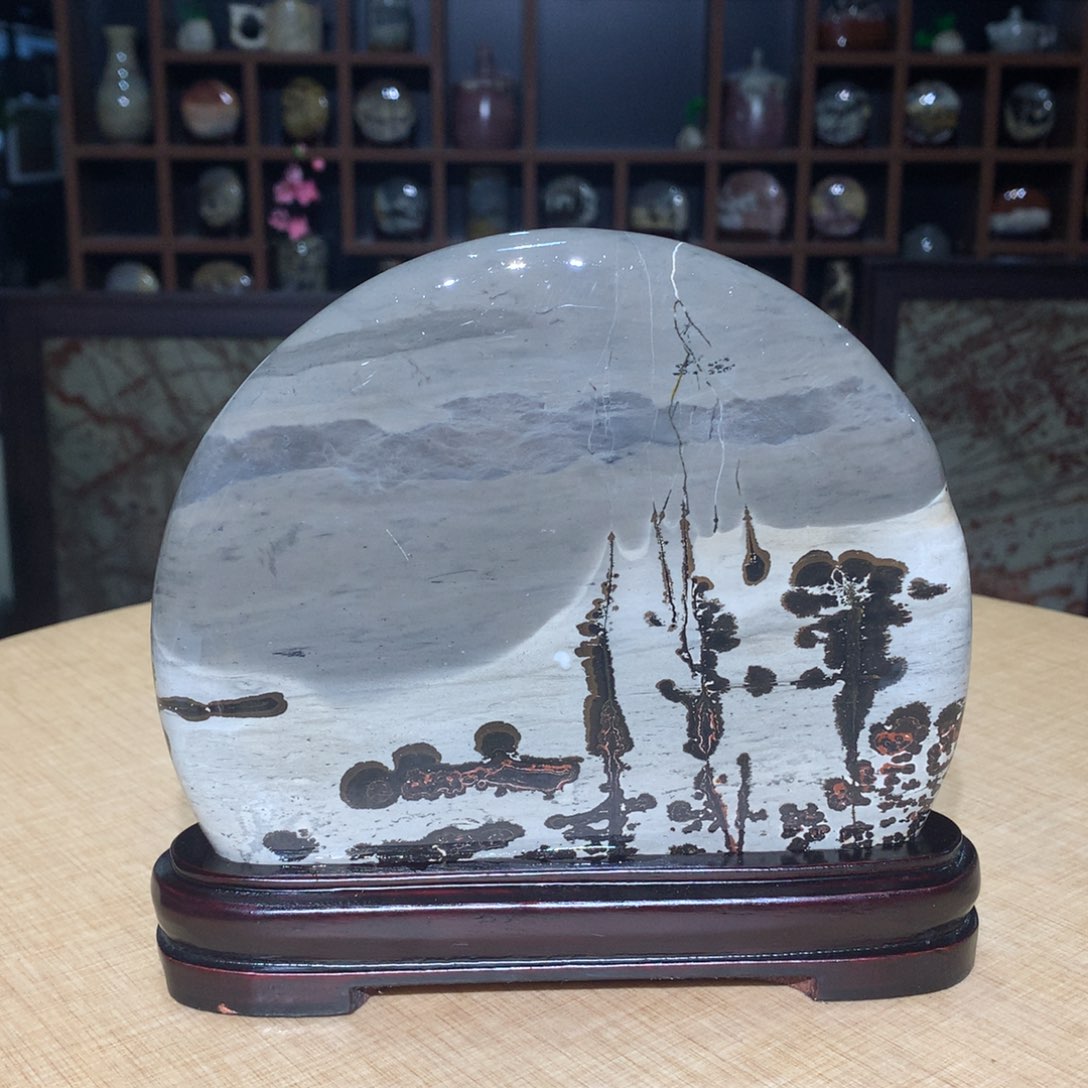 紫砂广西国画石，观赏收藏