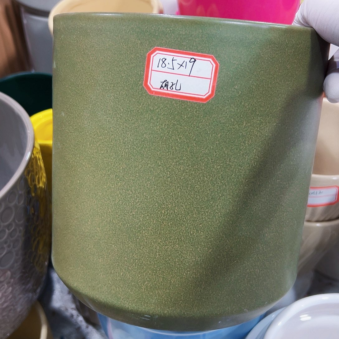 有孔外贸尾单陶瓷花盆凑单10米包邮