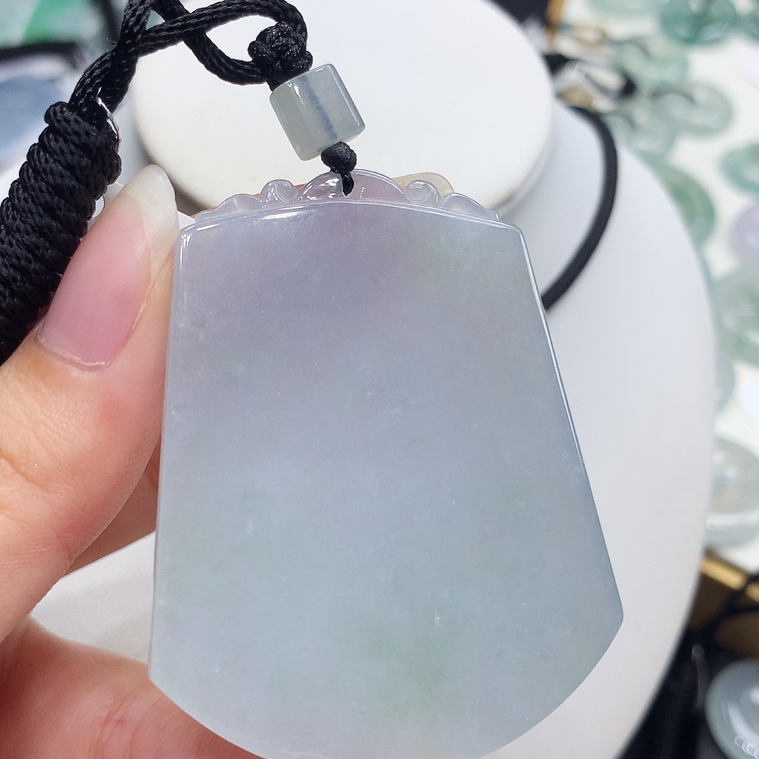 翡翠未镶嵌胸饰翡翠8，55.3/43.9/3.8